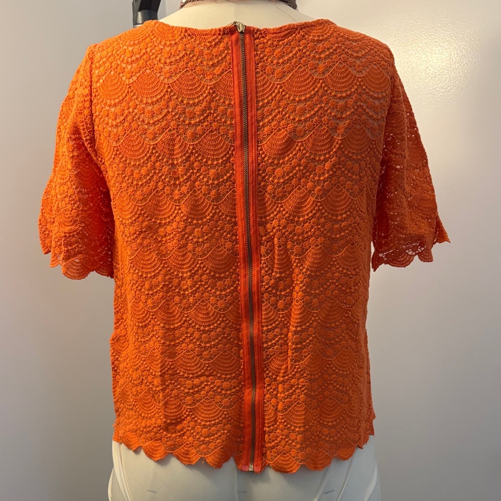 Club Monaco Orange Lace Blouse - Picture 6 of 6